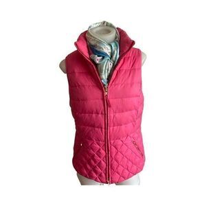 Talbots Vest-S pink , nylon like new